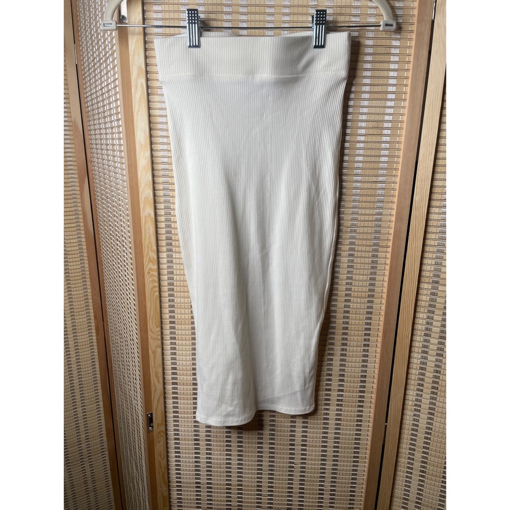 Naked, wardrobe, white pencil skirt .